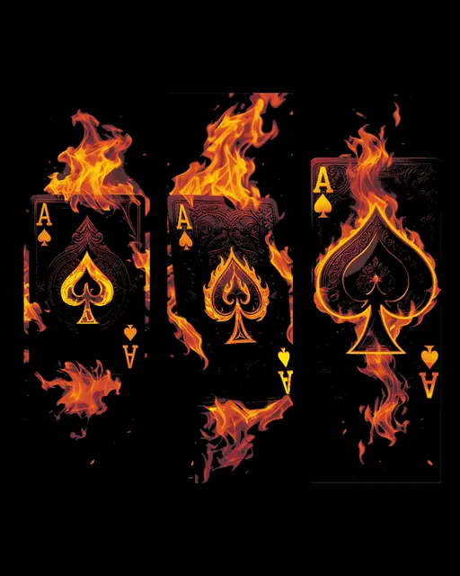 HueForge model: The Ace of Spades in the Card Killer Fire and Brimstone - Set of bookmarks by BooneCo3d