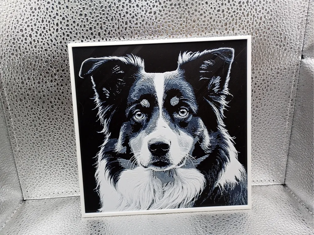 Australian Shepherd - Hueforge by Borishotch Industries HueForge model: Australian Shepherd - Hueforge by Borishotch Industries