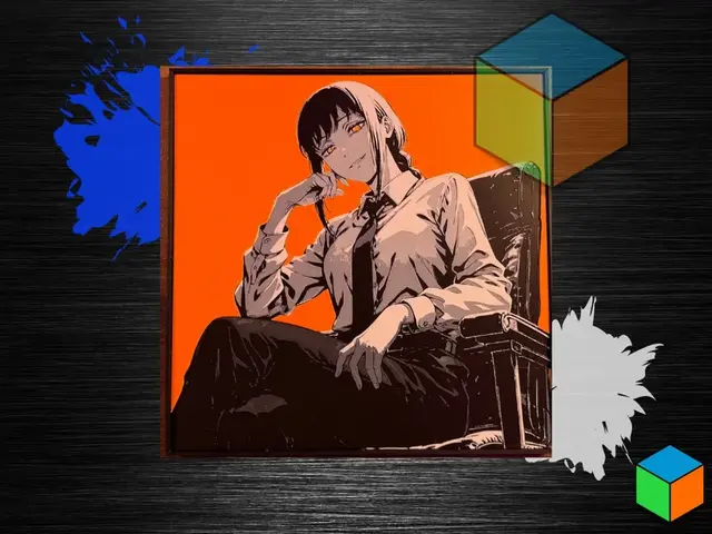 HueForge model: Makima — HueForge Wall Art | Chainsaw Man by 3D Prints By Vic