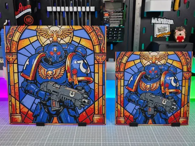 HueForge model: Future Soldier Grimdark - Hueforge - 5 Colors by Montoya Maker