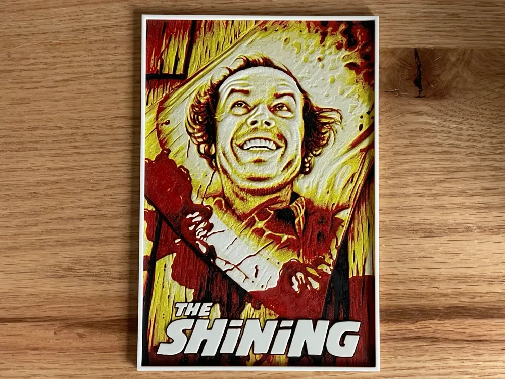 The Shining (1980) Hueforge Movie Poster by NiiON HueForge model: The Shining (1980) Hueforge Movie Poster by NiiON