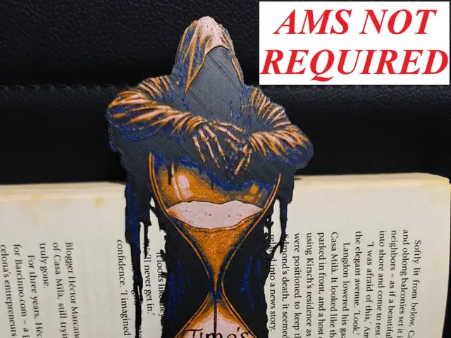 HueForge model: Angel of Death Bookmark No AMS Needed by TheHueforgeLady