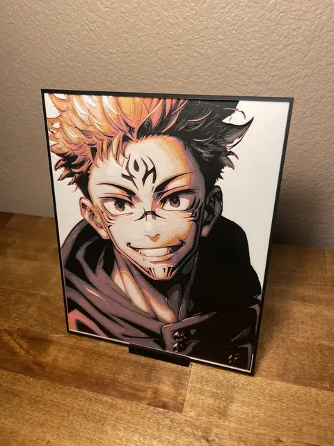 HueForge model: Ryomen Sukuna Smiling - Jujutsu Kaisen by Cloudy Nostalgia