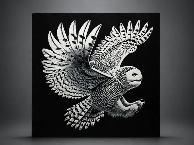 HueForge model: Polar owl by Aleksandr
