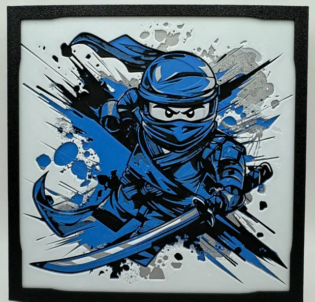 HueForge model: Jay - Ninjago Hueforge by Canadian Gamer
