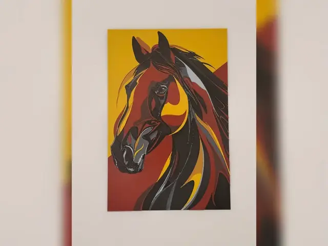 HueForge model: Sunset Stallion Pop hueforge Portrait by Thadius