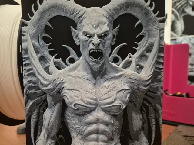 HueForge model: white demon hueforge by Buntsta