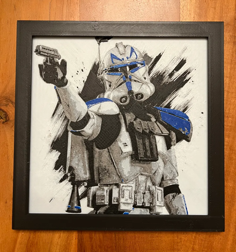 Captain Rex by JustBe 3D Printing HueForge model: Captain Rex by JustBe 3D Printing