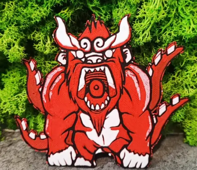 HueForge model: Four tails by Garuda3D