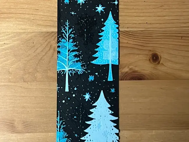 Christmas tree bookmark