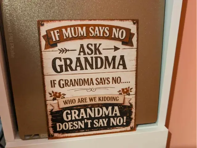 HueForge model: Ask Grandma - Funny hueforge sign by 3dGlow