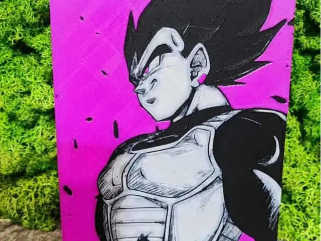 HueForge model: Omega Vegeta by Garuda3D