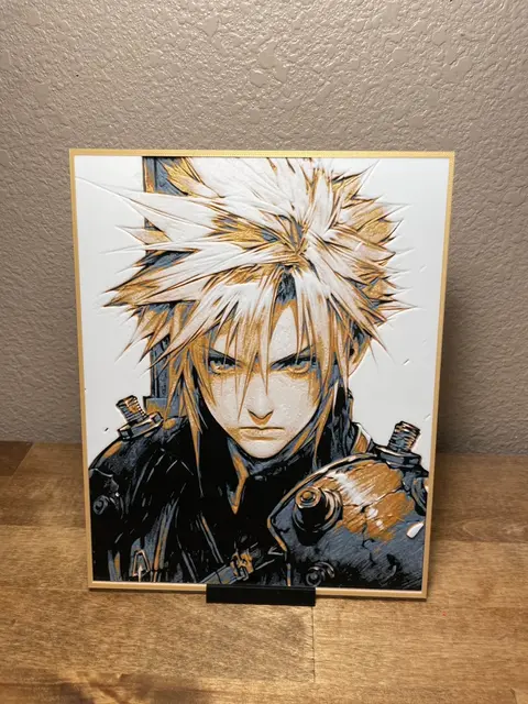 HueForge model: Cloud - Final Fantasy VII by Cloudy Nostalgia