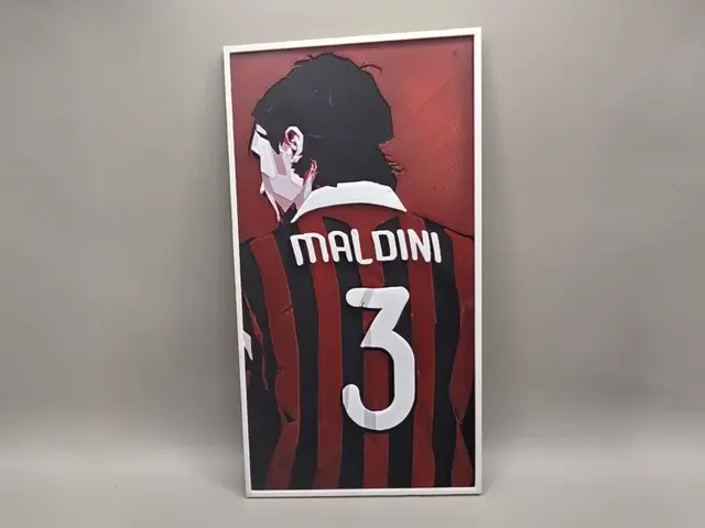 HueForge model: Maldini - AC Milan - HueForge by keko