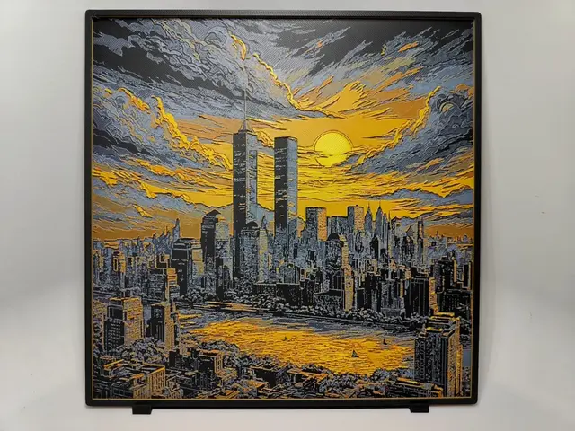 New York WTC Sunset - Hueforge