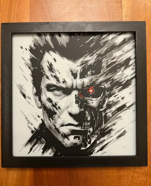 HueForge model: The Terminator by JustBe 3D Printing