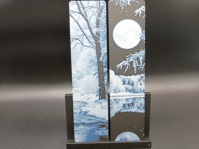 HueForge model: Night of Winter Bookmark Set by 3djd