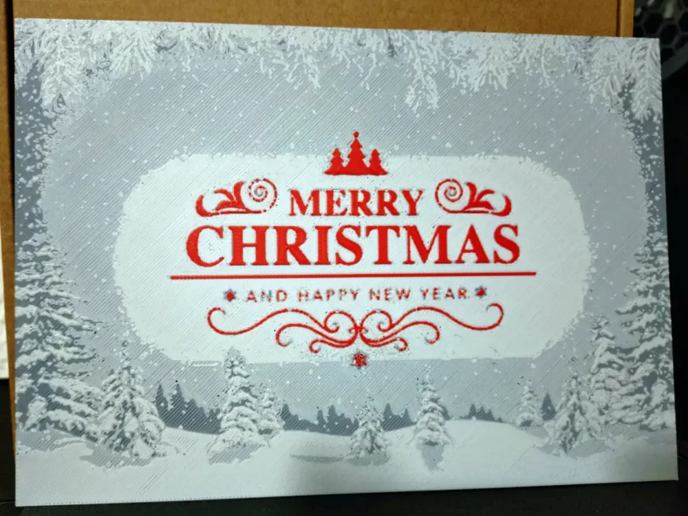 Merry Christmas IV (HueForge) by Asgar3D HueForge model: Merry Christmas IV (HueForge) by Asgar3D