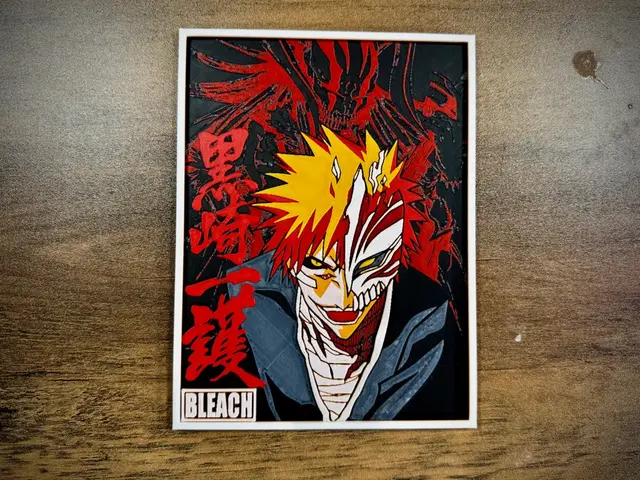 HueForge model: Ichigo Kurosaki – Vizard Awakening Poster by 3D Prints By Vic
