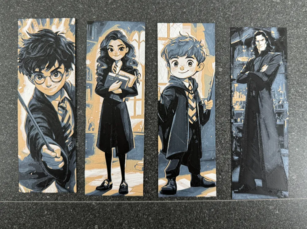 Harry Potter Bookmark Collection #2 by Canadian Gamer HueForge model: Harry Potter Bookmark Collection #2 by Canadian Gamer