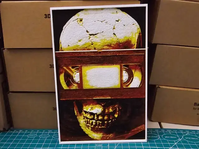 VHS Tape Skull - Hueforge Art