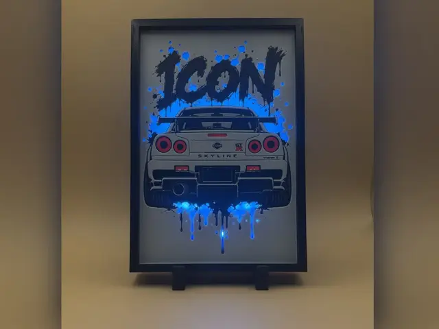 Nissan Skyline GT-R R34 ICON HueForge Print