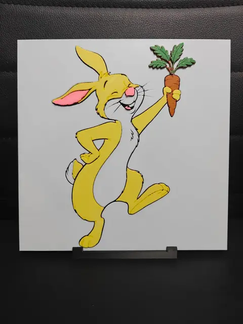 HueForge model: Rabbit Winnie The Pooh by TheHueforgeLady