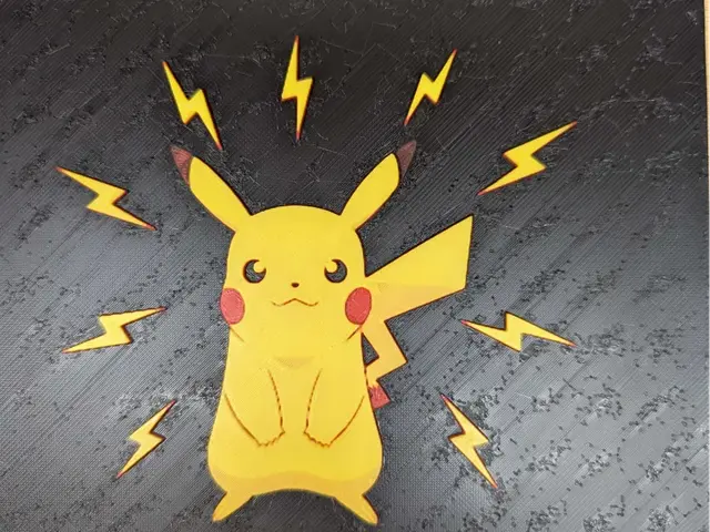 HueForge model: hueforge pikachu v3 by ZombiePaint3D