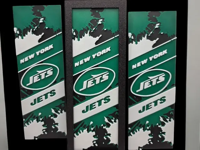 HueForge model: New York Jets 50mm x 150mm Bookmark by MythicHue's