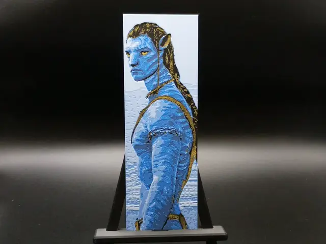 HueForge model: Jake Skully, Avatar Bookmark by 3djd