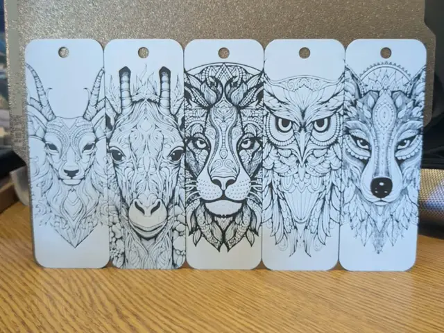 HueForge model: Mandala style animal bookmarks by 3dGlow