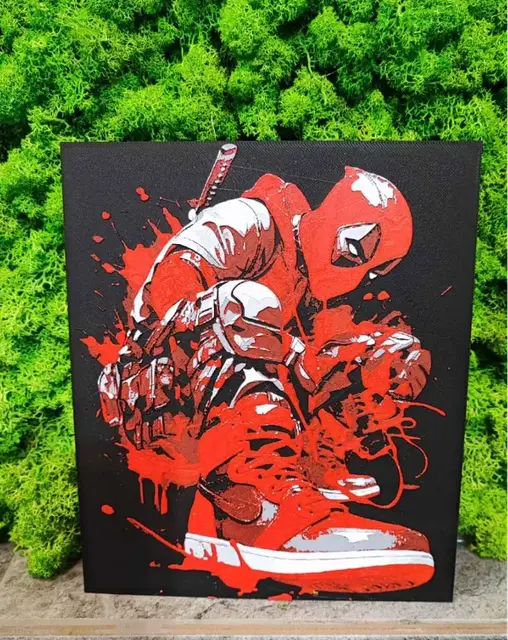 HueForge model: Deadpool Nike by Garuda3D