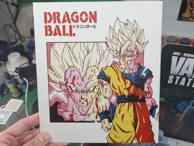 HueForge model: Dragon Ball Z Hueforge — Majin Goku & Vegeta by Dakiren