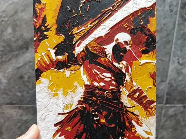 HueForge model: God of War by Garuda3D