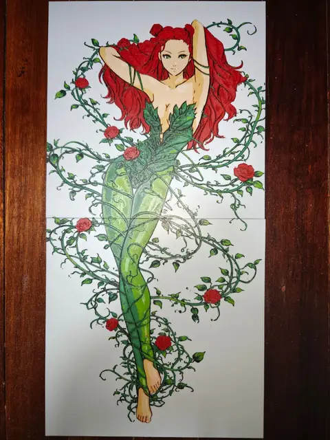 HueForge model: Poison Ivy Batman by TheHueforgeLady
