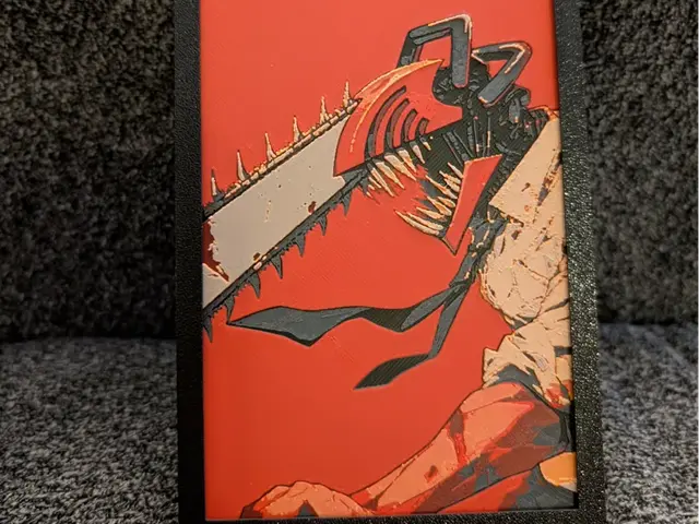 HueForge model: Chainsaw Man - Denji Hueforge 100 x 200 by IslandLooter