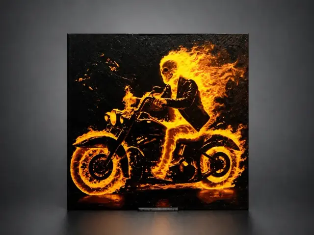 HueForge model: Hellfire Ghost Rider - Born of Flame by Aleksandr