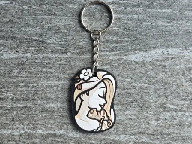 HueForge model: Disney Tangled Keychain by RIVY3Dprint