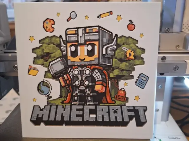 Thor Minecraft Hueforge 15cm x 15cm