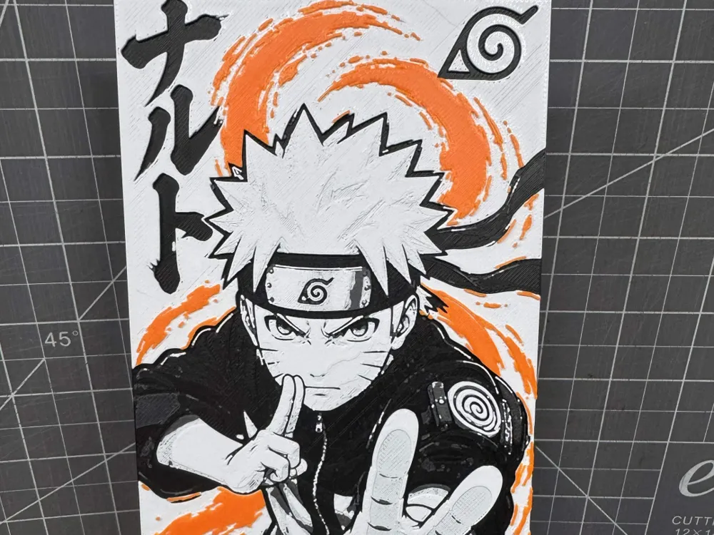 Hueforge of Naruto 100x200 by SBC Creations HueForge model: Hueforge of Naruto 100x200 by SBC Creations