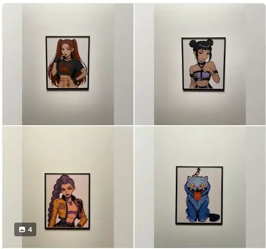 HueForge model: K-Pop Demon Hunters - Minis by Cloudy Nostalgia