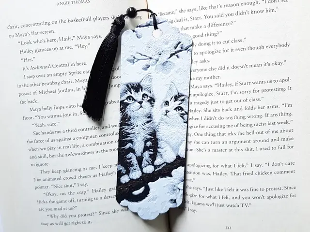 HueForge model: Bookmark, Kittens by Dame Jo