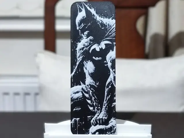 HueForge model: Batman Bookmark - 2 Color by BoDad
