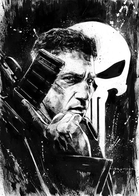HueForge model: Punisher Hueforge ( Jon Bernthal ) by leshowpatate