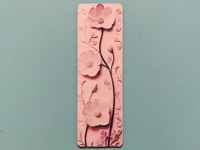 HueForge model: Floral Bookmark - Hueforge by Sarge