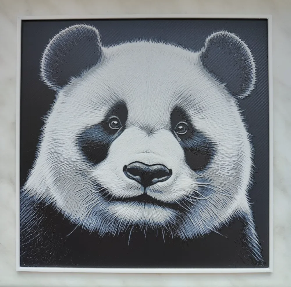 Panda - Hueforge by BeaN HueForge model: Panda - Hueforge by BeaN