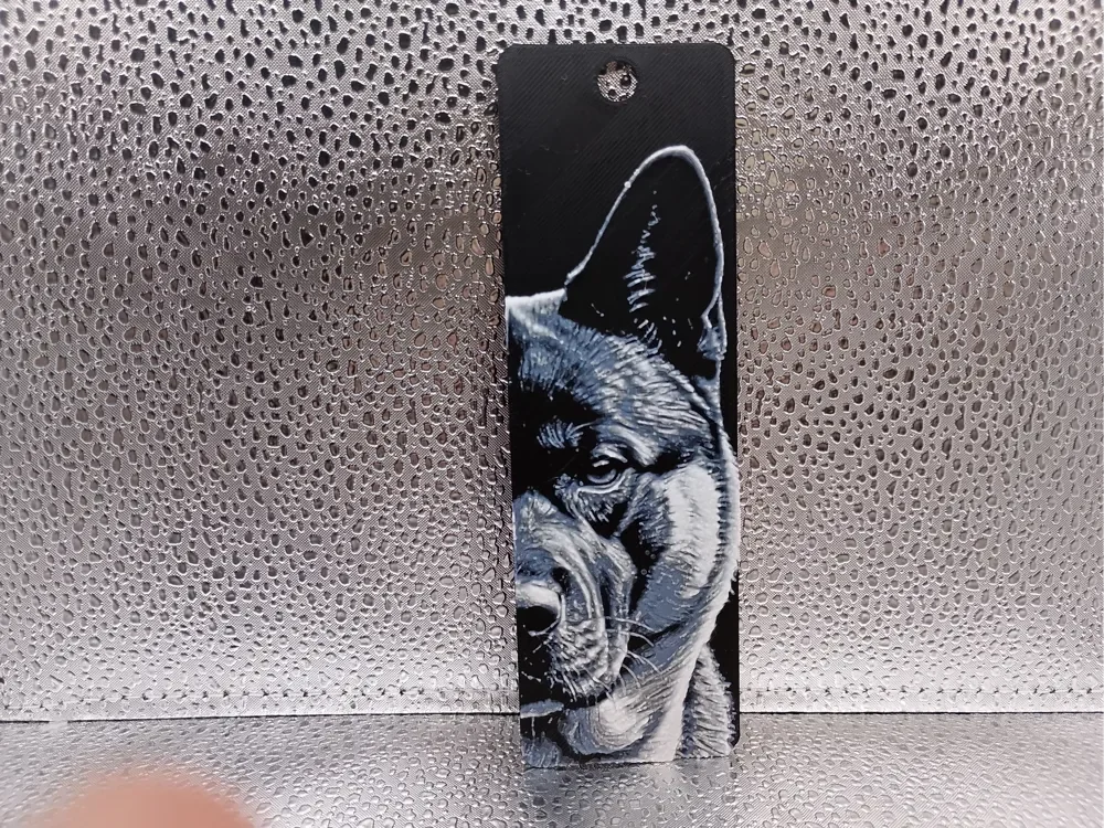 Akita Bookmark – Hueforge by Borishotch Industries HueForge model: Akita Bookmark – Hueforge by Borishotch Industries