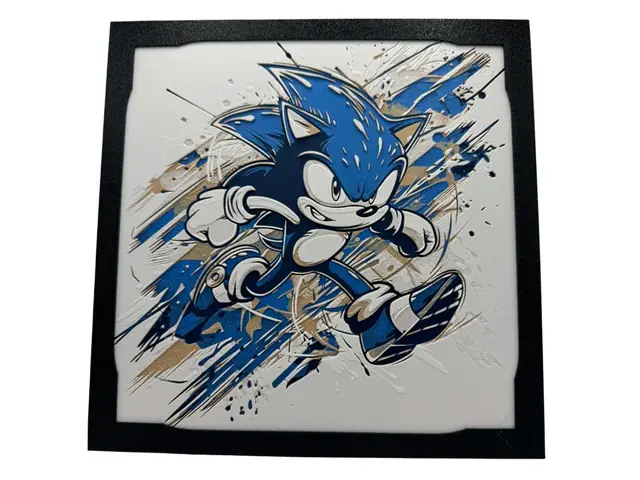 HueForge model: Sonic the Hedgehog - Hueforge by Canadian Gamer