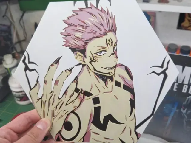 HueForge model: Sukuna Hueforge - Jujutsu Kaisen by Dakiren