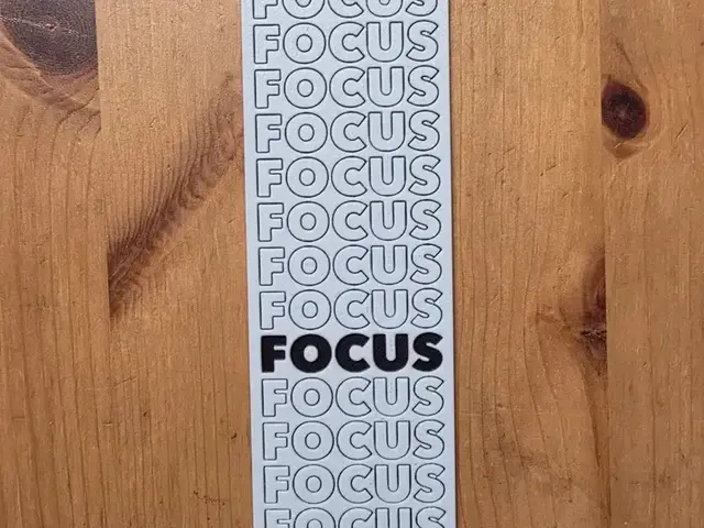 HueForge model: Focus Bookmark by Morganja